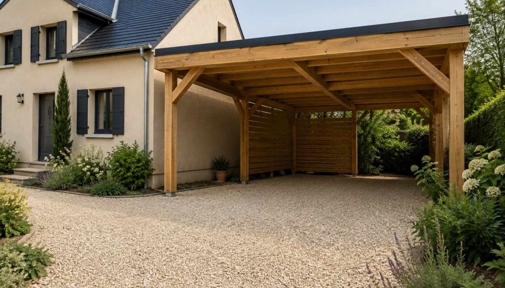 Service installation carport